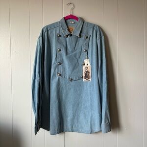 Wahmaker Longhorn Denim Bib Shirt